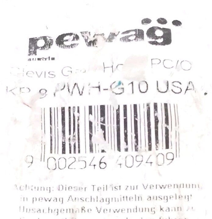 NEW PEWAG KP8 PWH-G10 CLEVIS HOOK