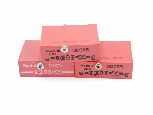 LOT OF 3 OPTO 22 ODC5R I/O MODULE RED REED RELAYS ODC5