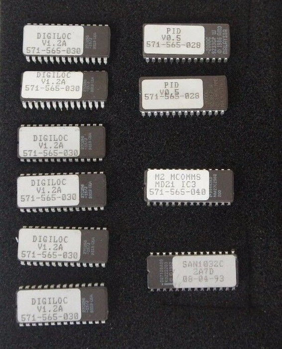 GENERIC EPROMS (6) V1.2A 571-565-030 (2) V0.5 571-565-028, 571-565-040, 080493