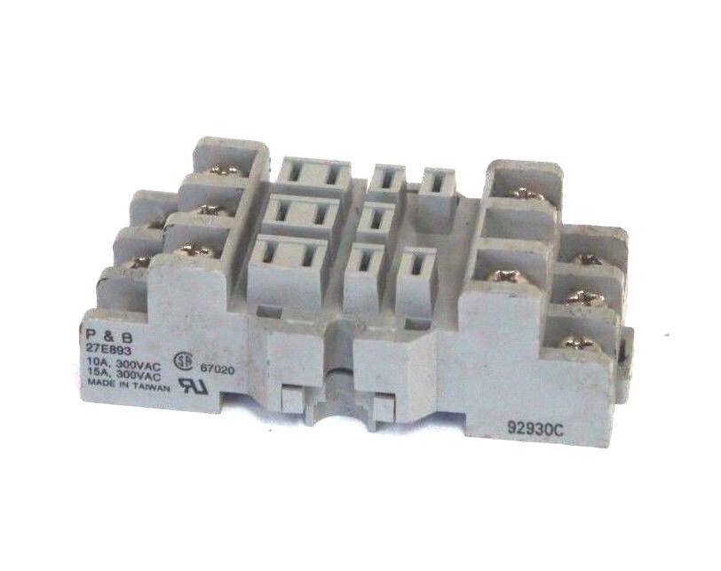 POTTER & BRUMFIELD 27E893 SOCKET RELAY BASE