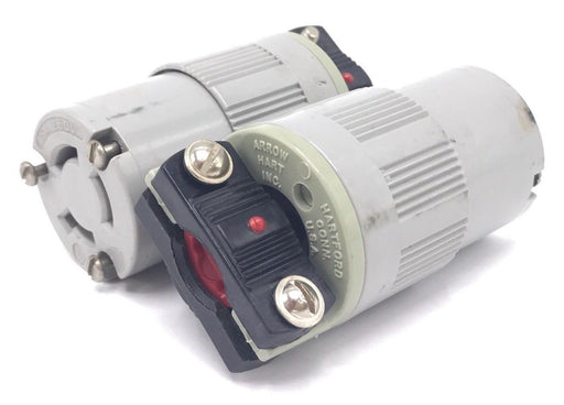 LOT OF 2 ARROW HART 15A, 250V TWIST LOCK RECEPTACLES