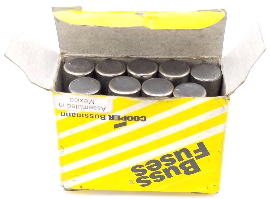 BOX OF 9 NEW COOPER BUSSMANN BAF-5 BUSS FUSES BAF5, 5AMP, 250V