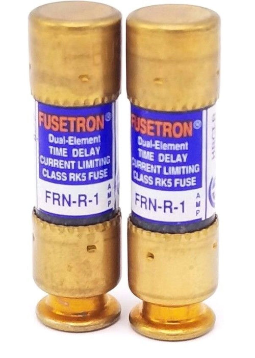 LOT OF 2 NEW COOPER BUSSMANN FRN-R-1 FUSETRON FUSES FRNR1