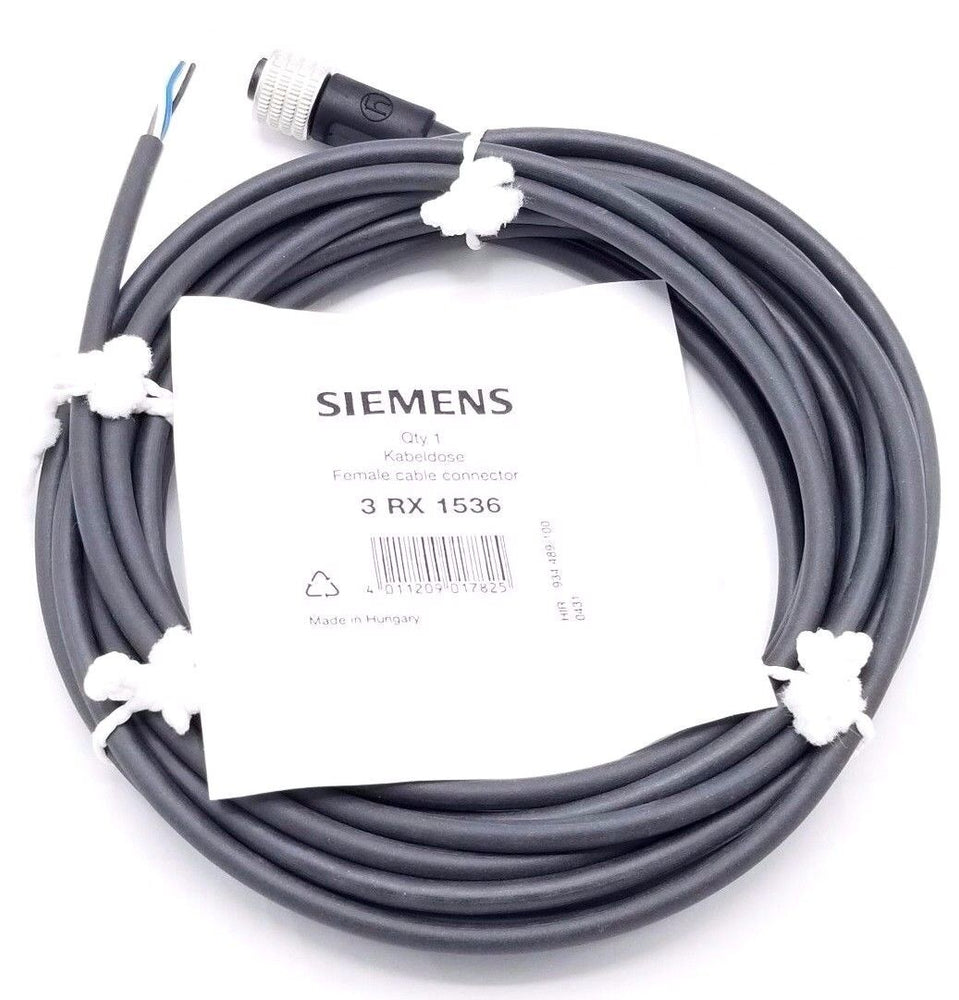 NEW SIEMENS 3RX1536 FEMALE CABLE CONNECTOR 5M, 4P