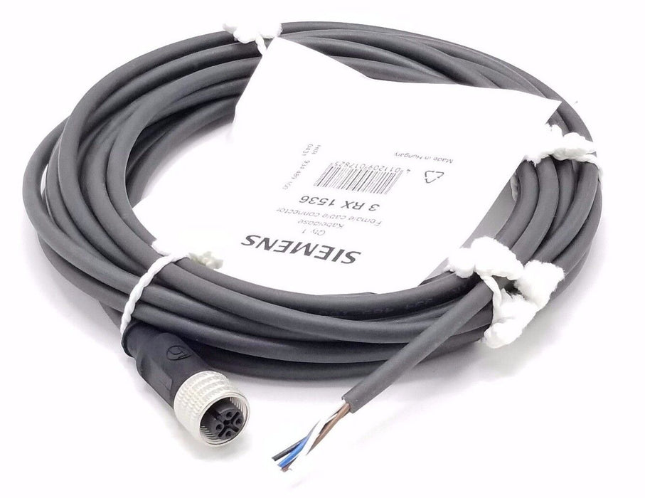 NEW SIEMENS 3RX1536 FEMALE CABLE CONNECTOR 5M, 4P