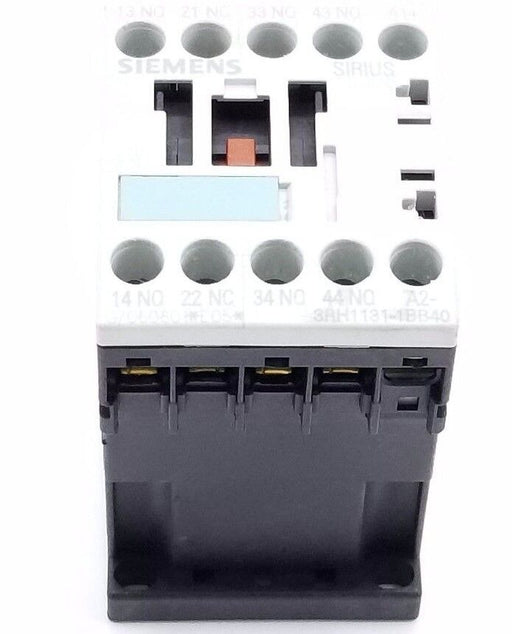 SIEMENS 3RH1131-1BB40 CONTROL RELAY 10AMP, 4POLE, 3NO/1NC 24VDC COIL