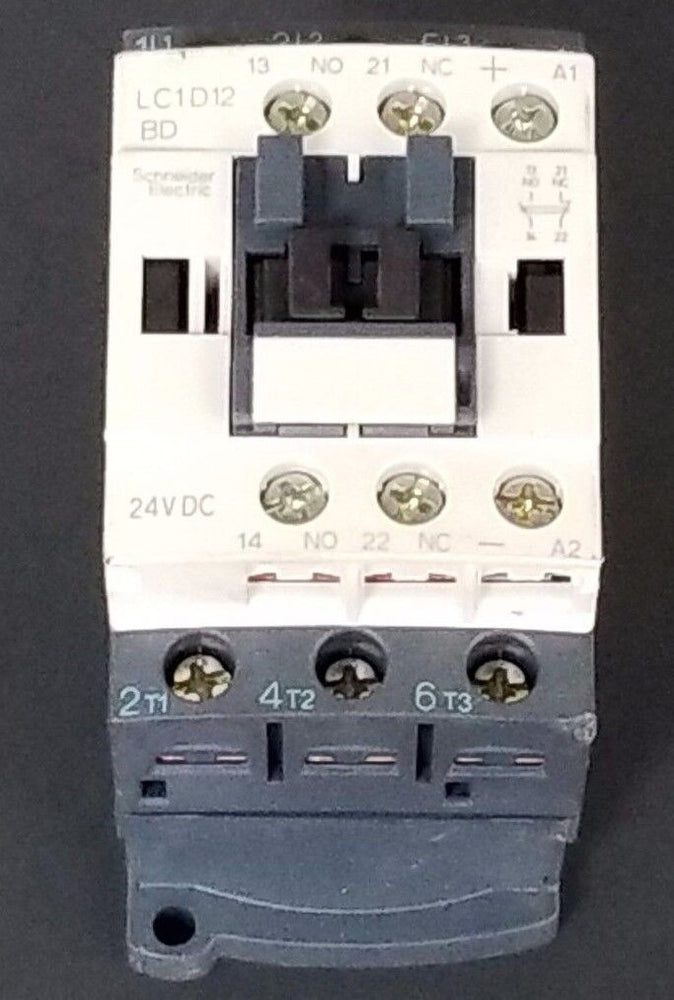 SCHNEIDER ELECTRIC LC1D12BD CONTACTOR 24VDC, LAD4TBDL