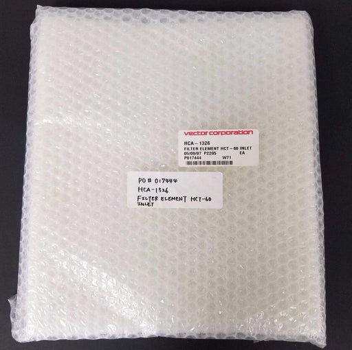 NEW VECTOR CORPORATION HCA-1326 FILTER ELEMENT HCT-60 INLET
