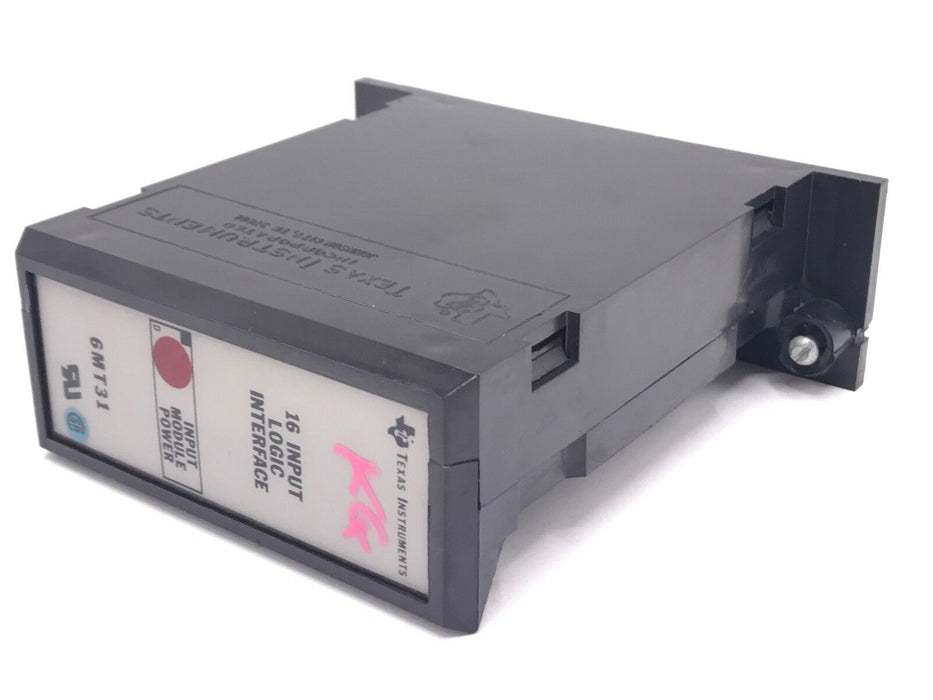 TEXAS INSRUMENTS 6MT31 INPUT MODULE 16POINT LOGIC INTERFACE