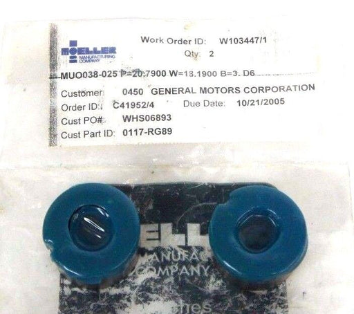 LOT OF 2 NEW MOELLER 0117-RG89 PUNCHES OBL 38 DIA X 25 P=20.79 W=18-19 P/S 10/05