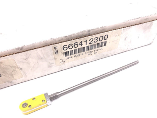 NEW ALNOR TC IMRS 4575 K THERMOCOUPLE THERMOMETER PROBE 3/16D, 5-3/4L, REV 05