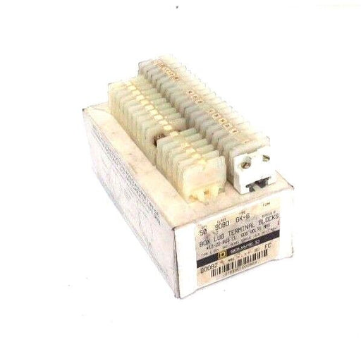 LOT OF 34 SQUARE D 9080-GK6 BOX LUG TERMINAL BLOCKS RAIL MOUNT 2 POS