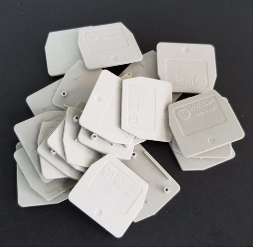 LOT OF 22 ALLEN BRADLEY 1492EBM4 END BARRIER 1492-EBM4 GREY