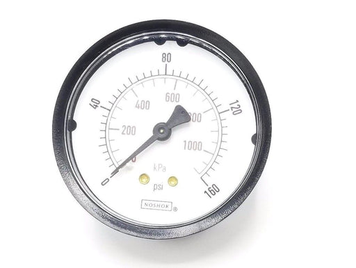 NOSHOK 0-160 PSI GAUGE 0-1100 KPA, 1/2'' NPT