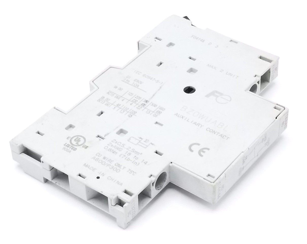 FUJI ELECTRIC BZ0WUABL AUXILIARY CONTACT 4AMP 230VAC, 1.3AMP 110VDC