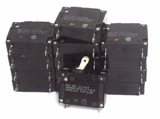 LOT OF 14 HEINEMANN JA1-A3-A CIRCUIT BREAKER HOLD 2A, TRIP 2.5A, JA1A3A