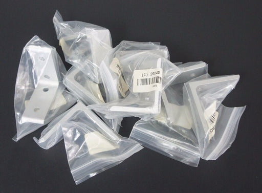 LOT OF 8 NEW GENERIC 2RCW5 INSIDE CORNER BRACKET, 4 HOLE