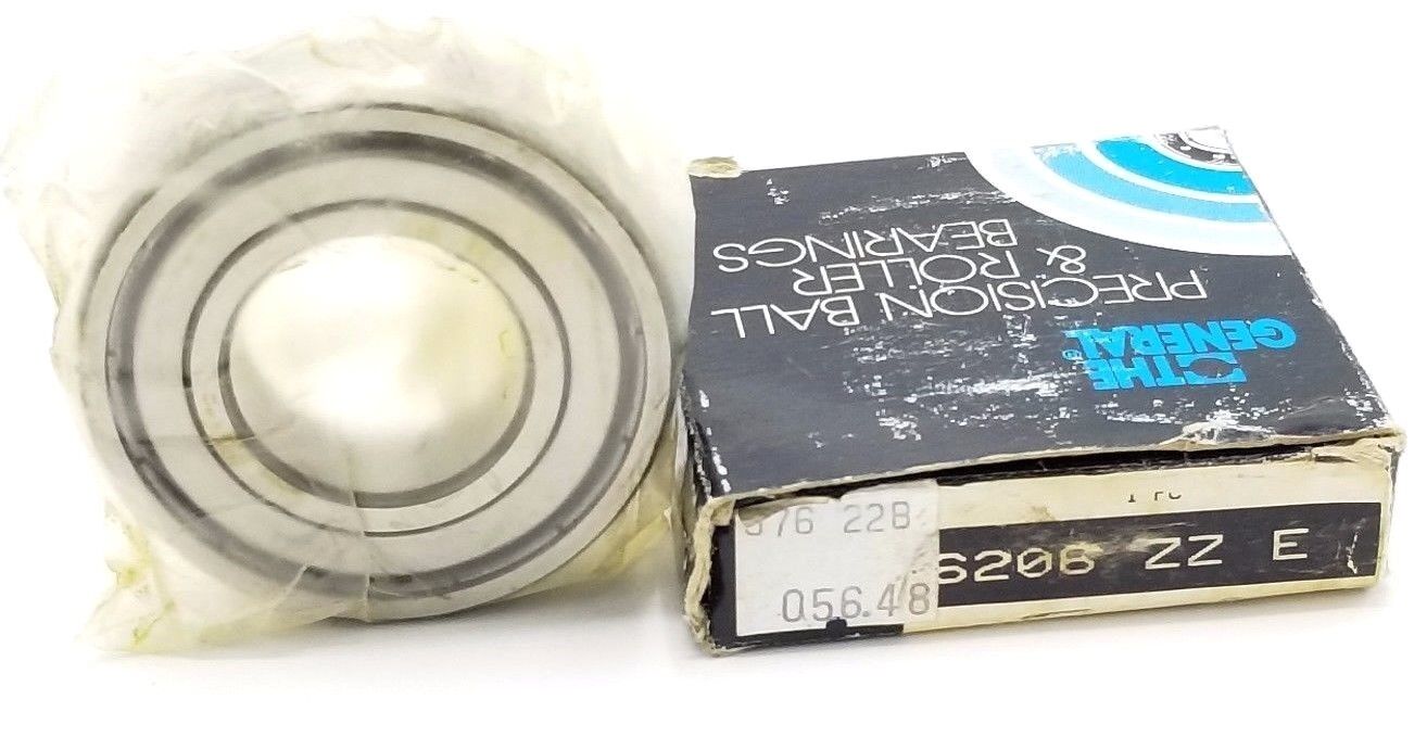 NIB GENERAL BEARING 6206ZZE GENERAL BEARING 6206-ZZ-E