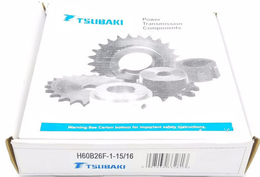 NIB TSUBAKI H60B26F-1R ROLLER CHAIN SPROCKET #60, 26 TEETH, 1-15/16" BORE