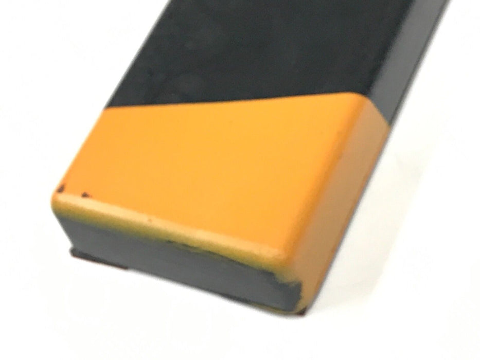 NEW CORNER GUARD FEG-B, OAH36In, FLEX POLY, ADH. BACK, BLACK/YELLOW 13/16" X 36"