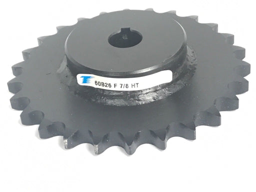 NEW TSUBAKI 60B26 F 7/8 HT SPROCKET #60 CHAIN 26 TEETH 7/8" BORE W/ KEYWAY