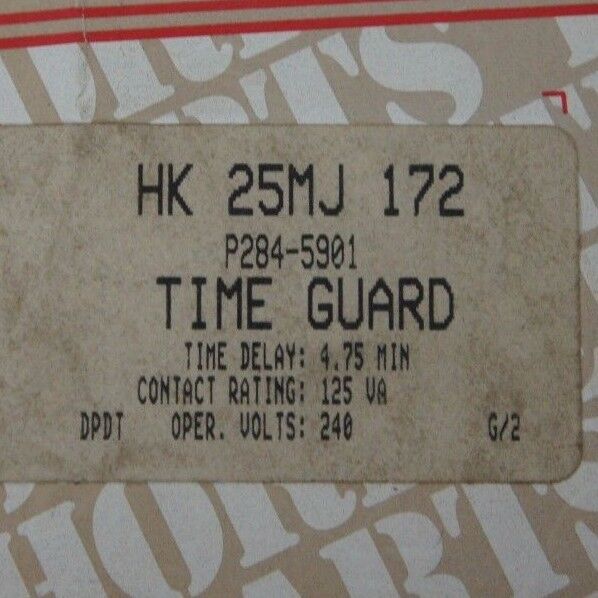 NIB EATON HK 25MJ 172 TIME GUARD P284-5901 414-86-20