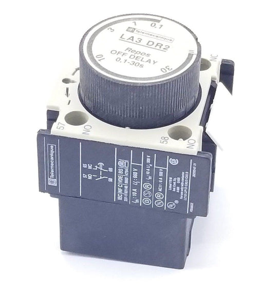 TELEMECANIQUE LA3-DR2 CONTACTOR TIMER MODULE LA3DR2, 1-30SEC.