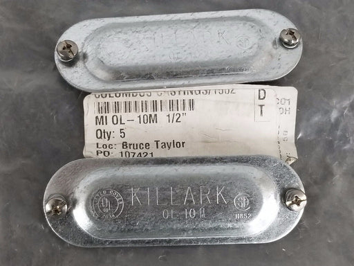 LOT OF 4 NEW KILLARK 0L-10M COVER PLATES 24-3650