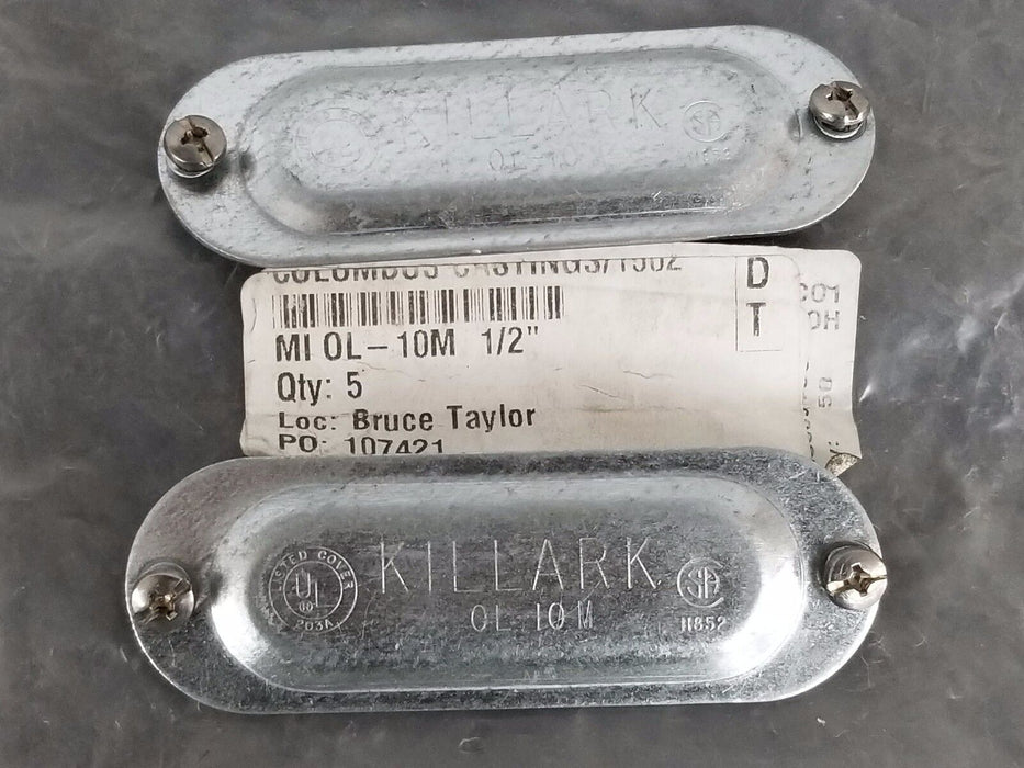 LOT OF 4 NEW KILLARK 0L-10M COVER PLATES 24-3650