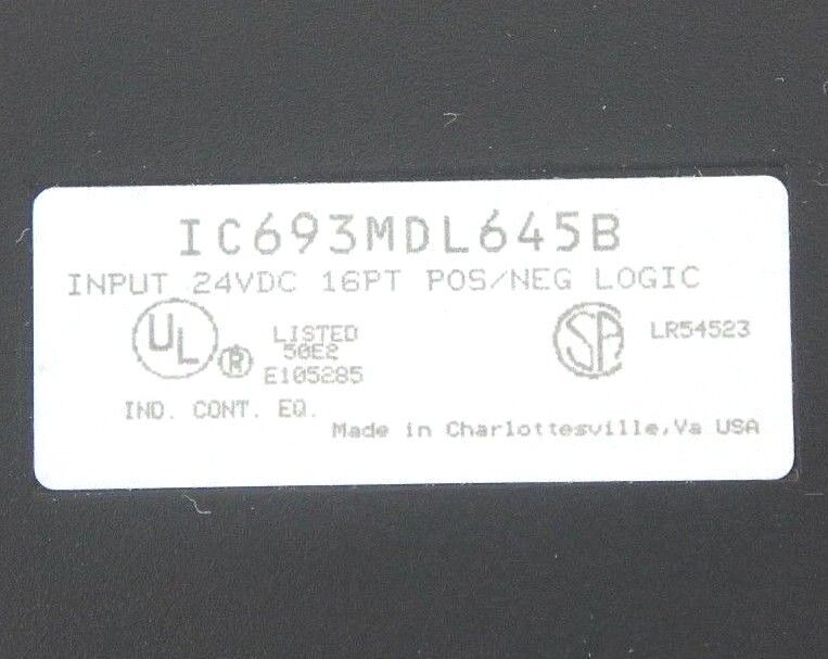 LOT OF 4 GE FANUC IC693MDL645B 16 PT INPUT MODULES 24VDC POS/NEG LOGIC W/O DOORS