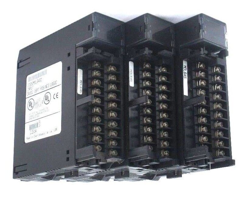 LOT OF 3 GE FANUC IC693MDL645D INPUT MODULES 24VDC 16PT POS/NEG LOGIC