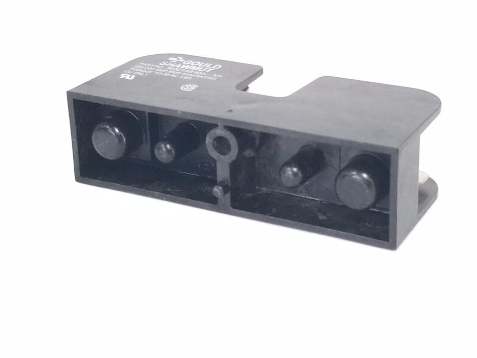 GOULD SHAWMUT 30321AB FUSE BLOCK 30AMP 1P 600VAC W/ GOULD SHAWMUT TRM10 FUSE