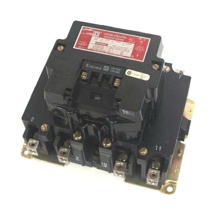 SQUARE D 8903SQO3 LIGHTING CONTACTOR 100A, 277/347/480/600V, SER A, 8903SQO3V04