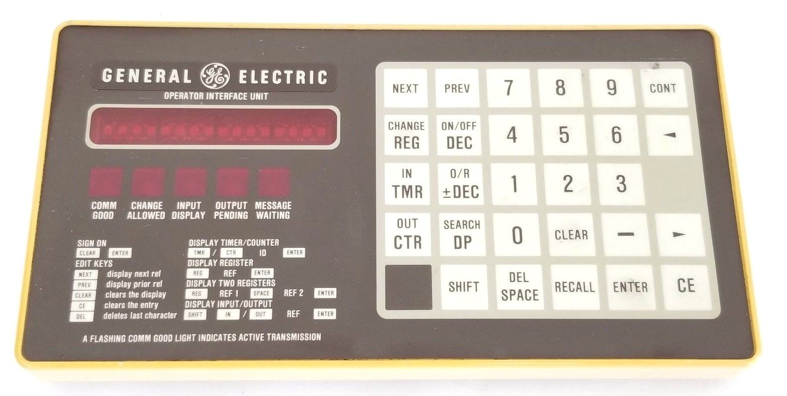 GE FANUC 44A720058-001 OPERATOR INTERFACE UNIT MODEL: TM77-21-005, IC600KD500B