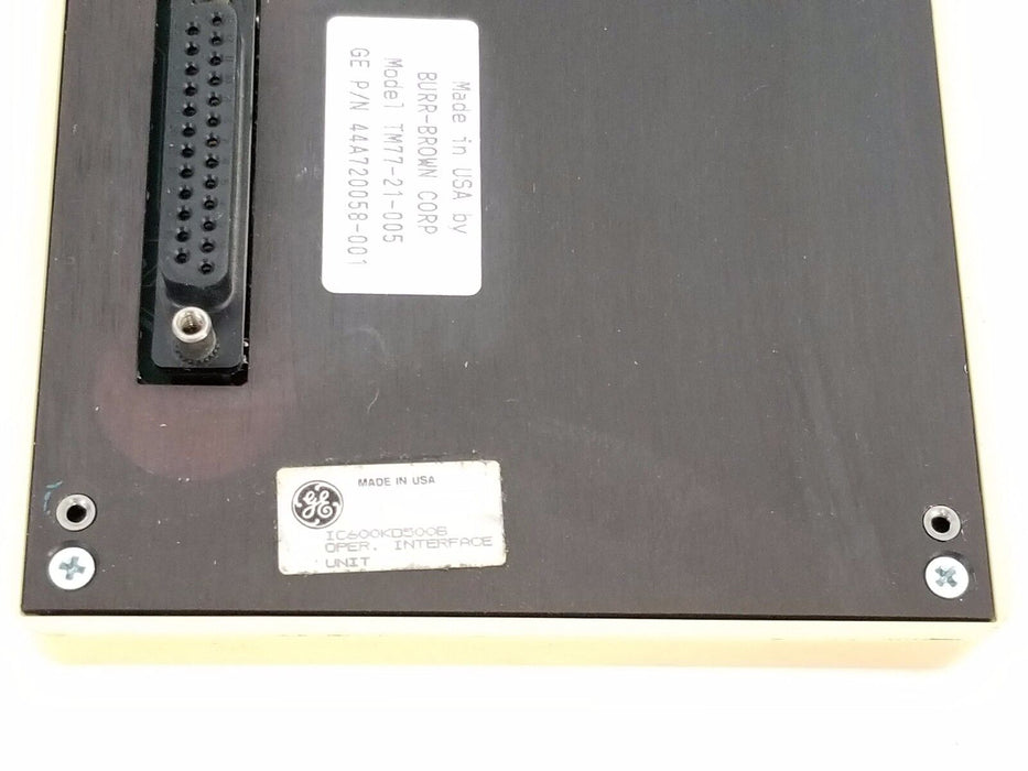 GE FANUC 44A720058-001 OPERATOR INTERFACE UNIT MODEL: TM77-21-005, IC600KD500B