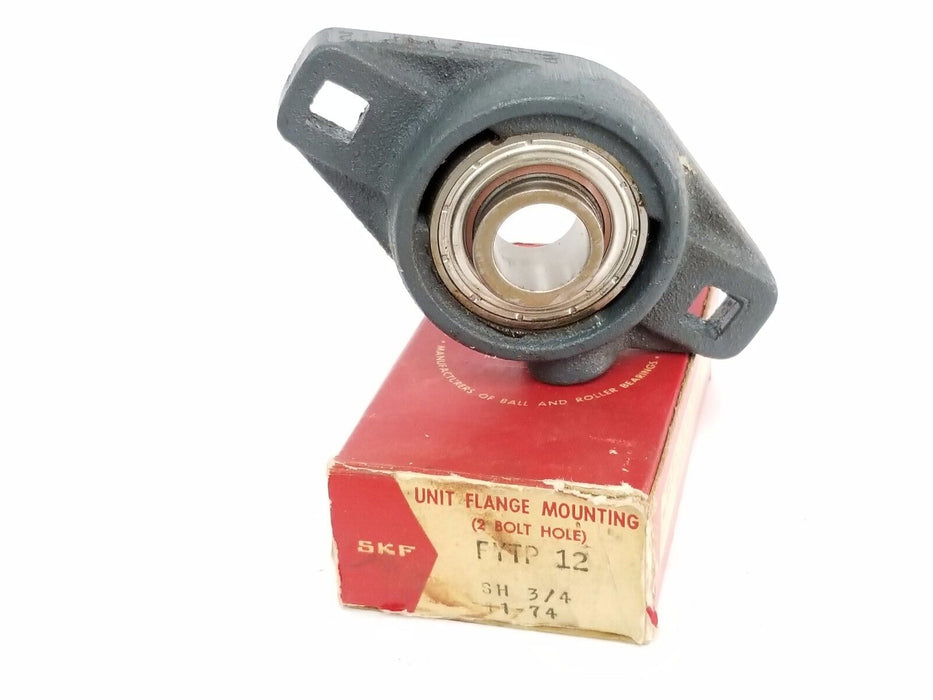 NIB SKF FYTP 12 UNIT FLANGE MOUTING (2 BOLT HOLE) BEARING FYTP12