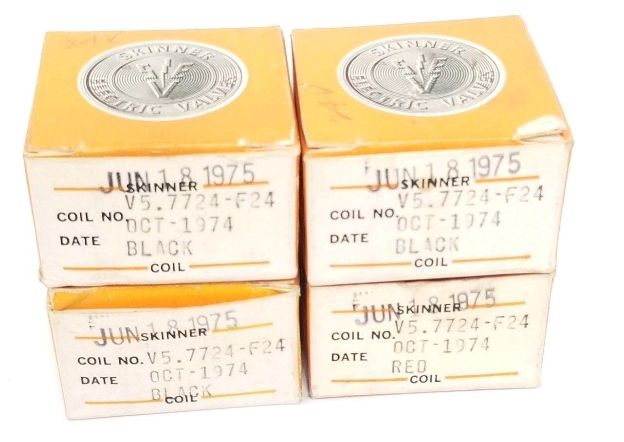 LOT OF 4 NIB SKINNER V5.7724-F24 VALVE REPLACEMENT COILS 4.0-4.9 OHMS