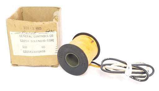 NIB GENERAL CONTROLS C225A12060A18 COIL SOLENOID COIL 120/110V 50HZ/60HZ