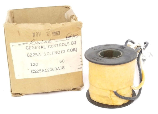 NIB GENERAL CONTROLS C225A12060A18 COIL SOLENOID COIL 120/110V 50HZ/60HZ