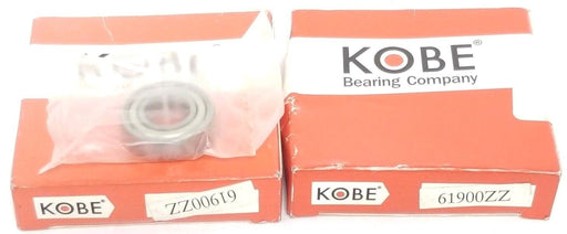 LOT OF 2 NEW KOBE 61900ZZ BEARINGS