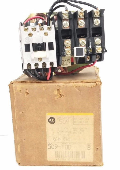 NIB ALLEN BRADLEY 509-TOD FULL VOLTAGE STARTER 509TOD SER. B