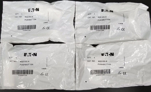 LOT OF 4 NEW EATON CUTLER-HAMMER M22-DG-X PUSHBUTTON M22DGX