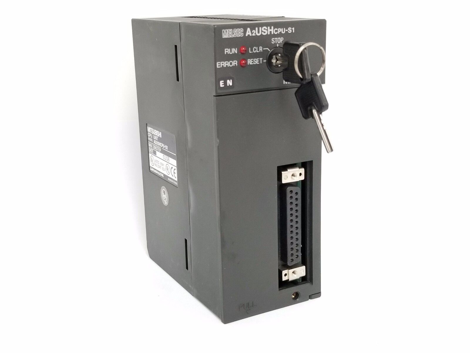 MITSUBISHI MELSEC A2USHCPU-S1 CPU UNIT A2USHCPUS1, MAX 30KSTEP W/ KEYS