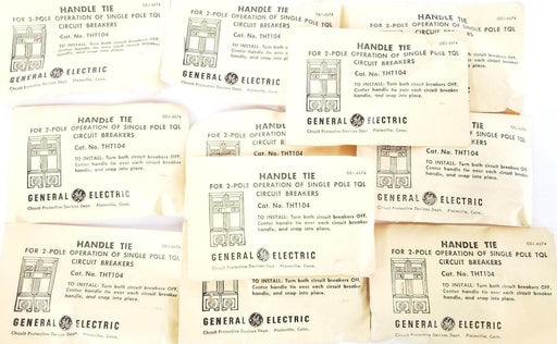 LOT OF 11 NEW GENERAL ELECTRIC THT104 SNAP-ON HANDLE TIES