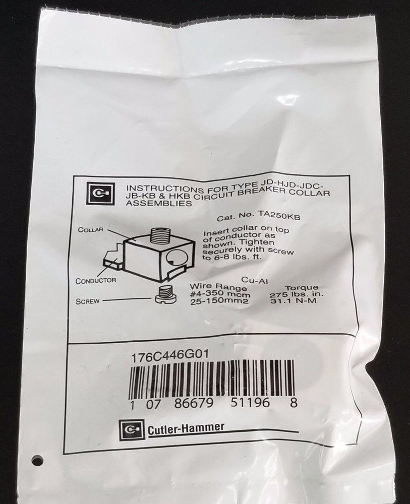 NEW CUTLER-HAMMER 176C446G01 LINE AND LOAD TERMINAL TA250KB