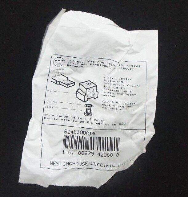 BAG OF 5 NEW CUTLER HAMMER 624B100G19 TERMINAL KIT