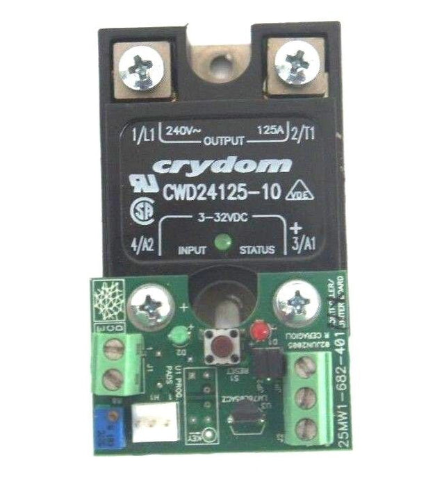 CRYDOM CWD24125-10 RELAY W/ ECD 25MW1-682-401 BOARD CWD2412510