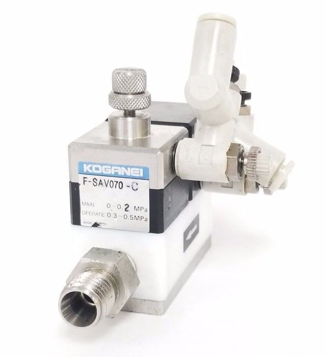 KOGANEI F-SAV070-C AIR OPERATED VALVE 0-0.2 MPa , 0.3-0.5MPa , FSAV070C