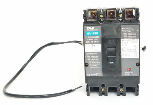 FUJI ELECTRIC BU-ESB3050 CURCUIT BREAKER 50A, 600VAC, 3 POLE, BU-ESB , BUESB3050