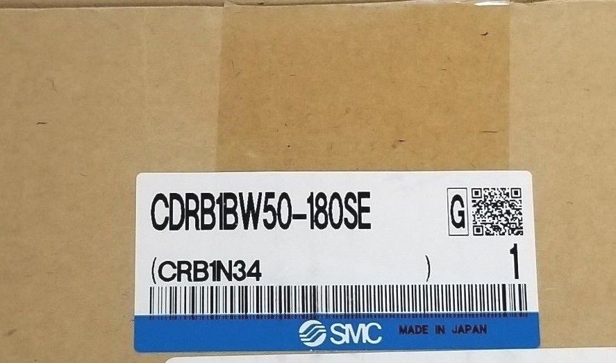 NIB SMC CDRB1BW50-180SE MINI VANE ROTARY ACTUATOR CDRB1BW50180SE